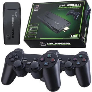Video Game Stick 4k 10mil Jogos Retro Antigo 2 Controles Sem Fio Console Original Portatil 4K HDMI