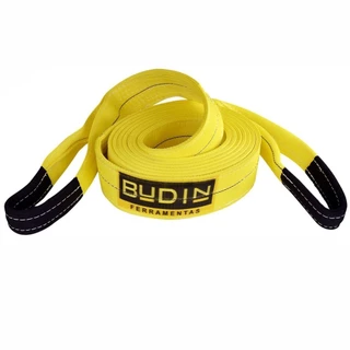 Cinta Fita para Reboque e Arraste Budin - 10 Toneladas - 6 Metros - Para Puxar Carros, Veículos Off-road 4x4