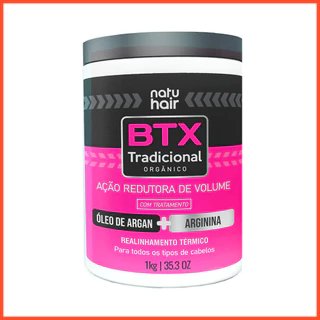 BTX Tradicional NatuHair 1 KG orgânico/ sem formol / realinhamento termico botox capilar