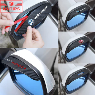2pçs/Conjunto Espelho Retrovisor De Fibra De Carbono universal Lateral Chuva Para 99 % De Autopeças De Carro em Oferta na Shopee