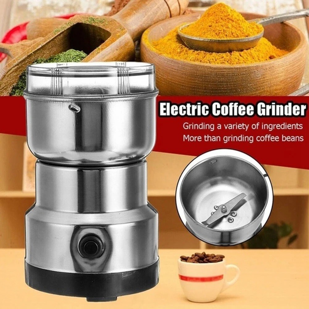 Moedor de café elétrico moinho de farinha doméstica portatil