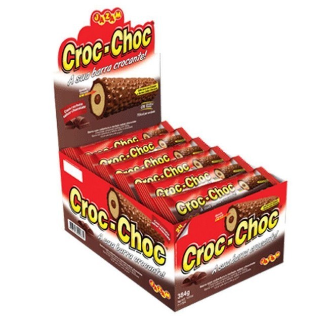 Cocoa　0603 Croc-Choc Chocolate Display 24 unidades de 16g - 384g - Jazam