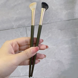 Sha Pequena Escova Semicircular De Sombra De Nariz Falso , Contorno Angular , De Detalhes De Alto Brilho Mistura De Maquiagem , Cabeça Inclinada Pele Macia Em Forma De Meio Leque
