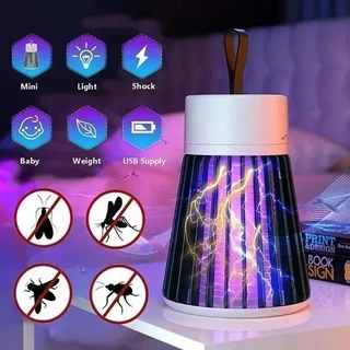 Choque Elétrico Mosquito Killer Lamp, Luz UV, Anti Mosquito Trap, Iluminação De Acampamento Ao Ar Livre, USB Recharge, Mosquito Repellent Lights