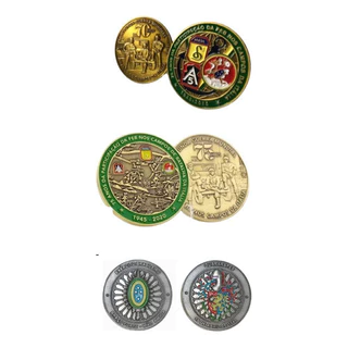 Moeda Feb 70 Feb 75 Exército Comemorativas Lote 3 Moedas
