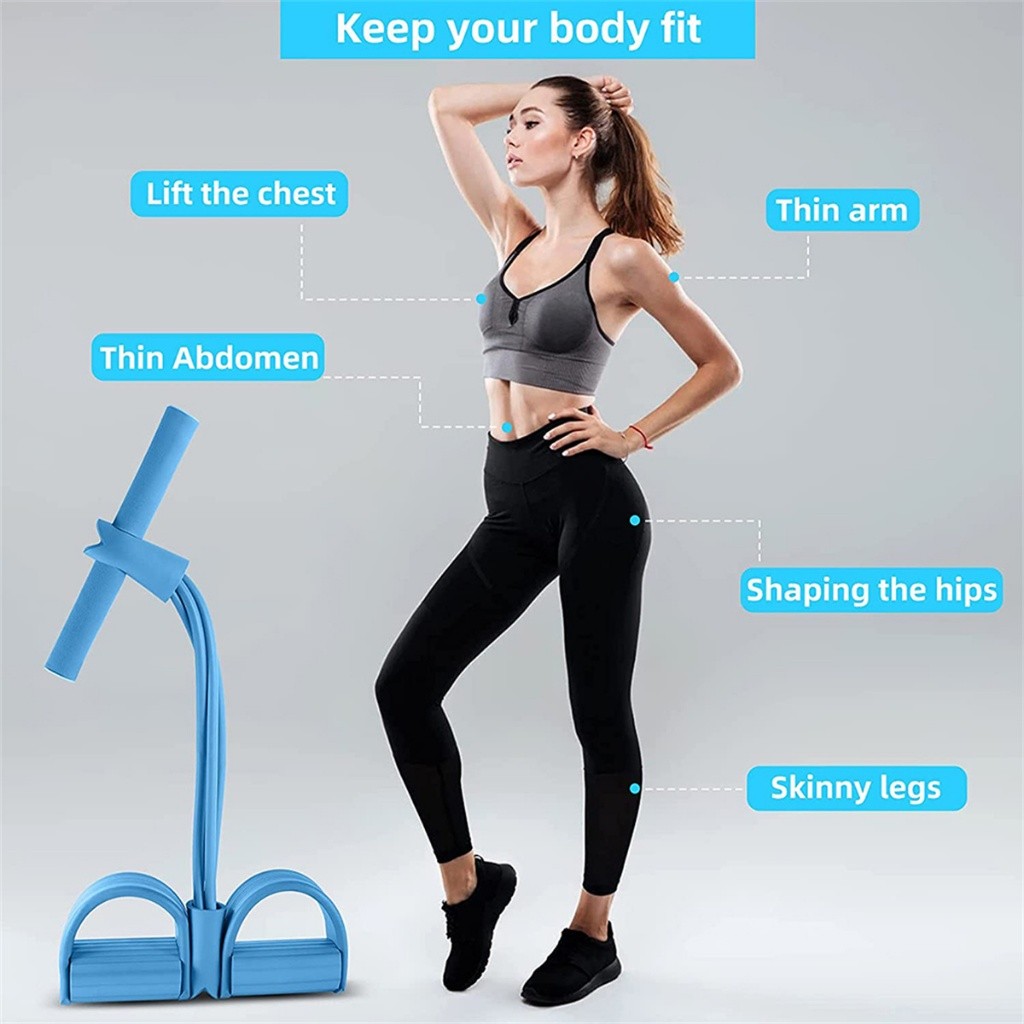 Elástico Extensor de Exercícios Pull Reducer Multi Função Academia Em ...