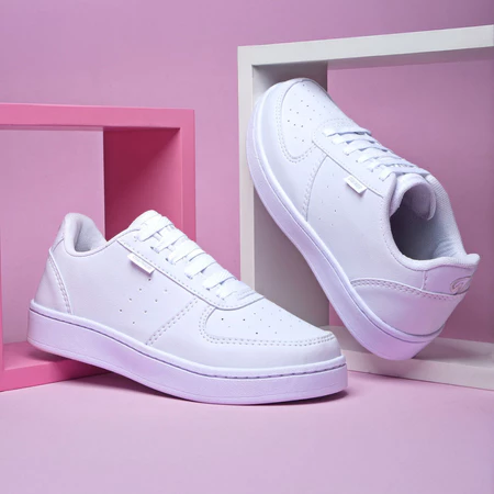 Tênis Urbano Masculino Branco Skate Macio 38 ao 43