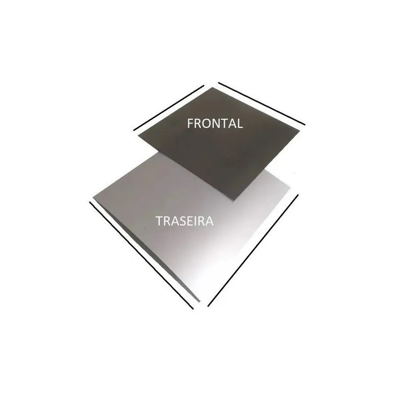 Kit Película Polarizada + Prateada 9x9cm