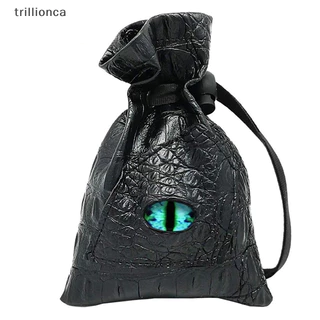 tr Drawstring Saco De Dados PU Em Couro DND Tarôs Oracle Cards Armazenamento Moedas Jóias Acessórios trillionca
