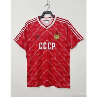 1988-1989 Rússia União Soviética Início Retro Versão Tailandesa Camisa de Futebol de Alta Qualidade S-2XL 6W8H