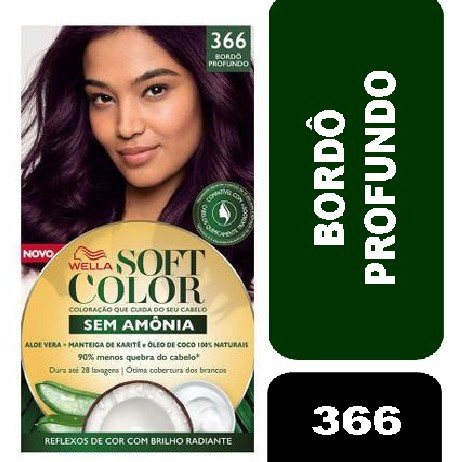Tintura Soft Color 366 Bordô Profundo | Shopee Brasil