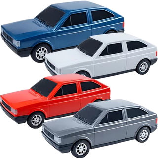 Kit 4 Carrinhos Gol Quadrado Miniatura Retrô Coleção Lançamento Presente Brinquedo Meninos