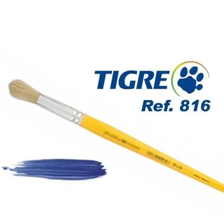 Pincel Tigre 816 - Redondo Pituá em Oferta na Shopee