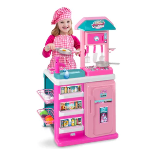 COZINHA BRINQUEDO INFANTIL GOURMET COM ACESSORIOS SAI AGUA