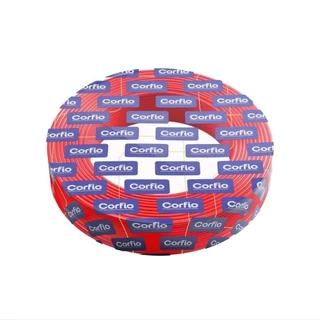 Cabo Rígido Corfio 6mmx100m Rolo 1KV Vermelho em Oferta na Shopee