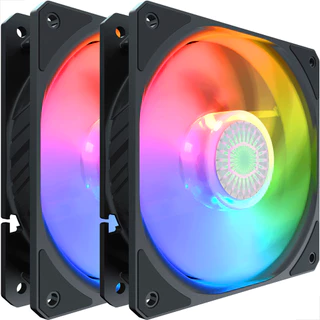 kit com 2 Cooler Master Sickleflow 120 PRETO 120mm ARGB