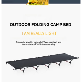 Concave-Convex Outdoor Nova Cama De Acampamento Dobrável Ultra-Light 7075 Portátil Em Liga De Alumínio Para O Meio-Dia At6748
