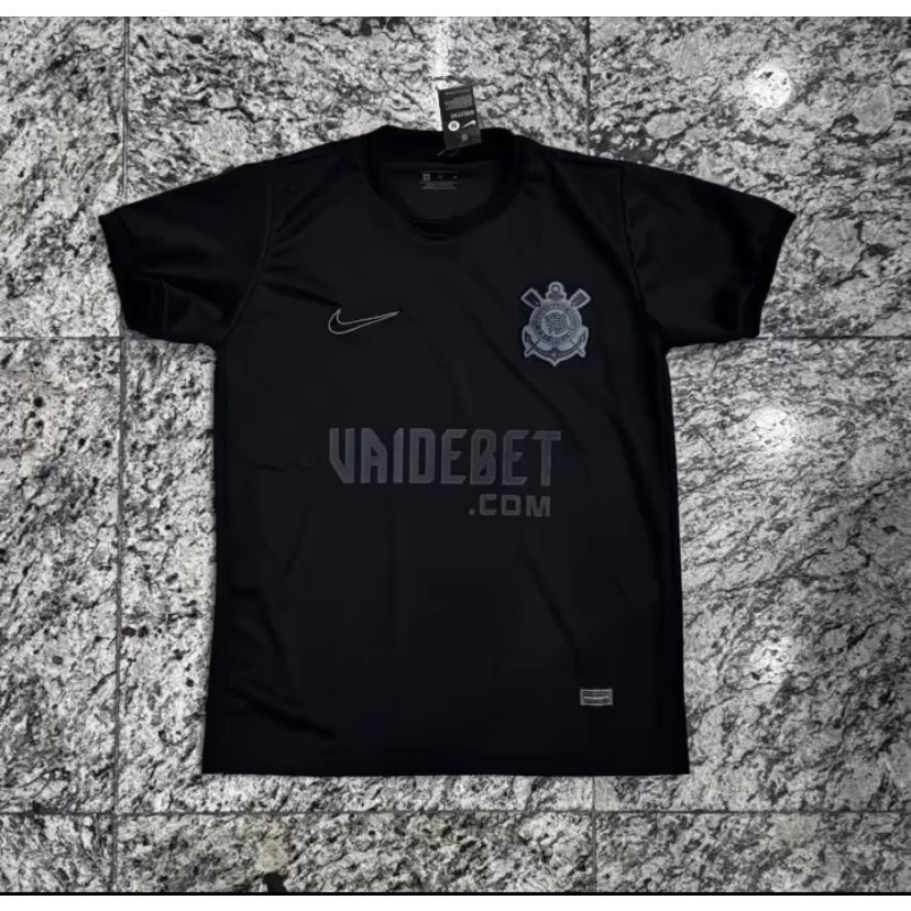 Camisa de time do corinthians 2024 nova camisa do corinthians preta
