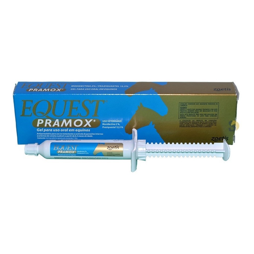 Equest Pramox Vermifugo Oral Equinos Zoetis Gel 11,8g | Shopee Brasil