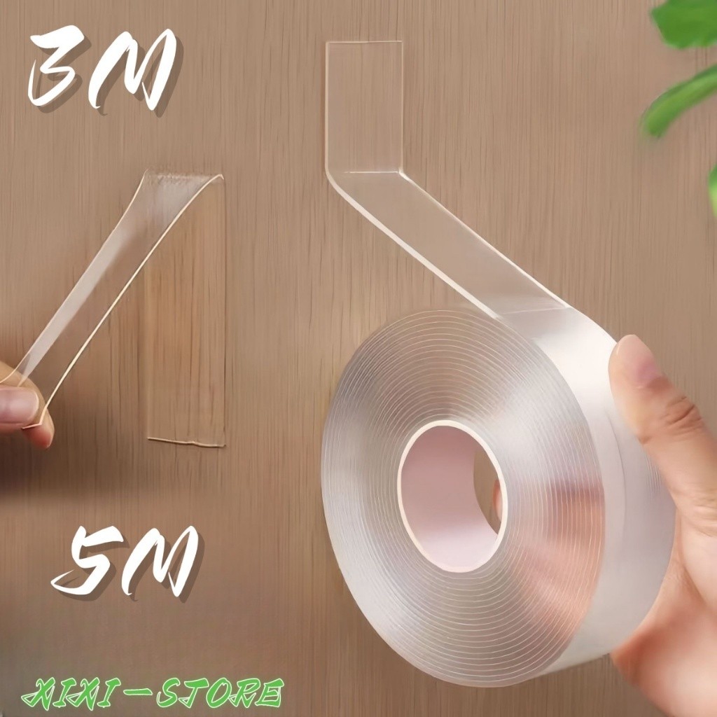 KIT Fita Dupla Face Extra Forte Transparente NanoGel Silicone Mágica Adesiva Cola na Parede Móvel Porta