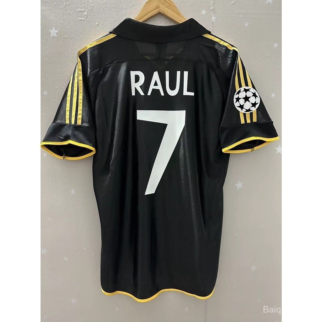 99-00 Real Madrid R.CARLOS RAUL Retro Futebol Jersey personalizado de ...