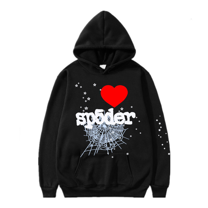 Moletom Spider 555 com Capuz - Estilo Europeu e Americano! Suéter