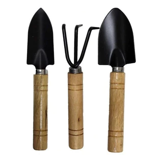 Kit Jardinagem Garfo Pazinha Larga Transplantador 3pç 263601