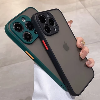 Capa Dura À Prova De Choque Para iPhone 13 12 11 Pro Max XR Xs X 7 8 Transparente De Silicone De Luxo