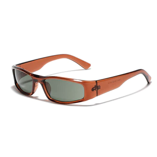 Moda Novo Estilo Rectangular Y2K Óculos de sol esportivos da moda Retro Ladies Black Gray Cycling Driving Anti-Ultraviolet Cool Óculos de sol exclusivos para uso ao ar livre