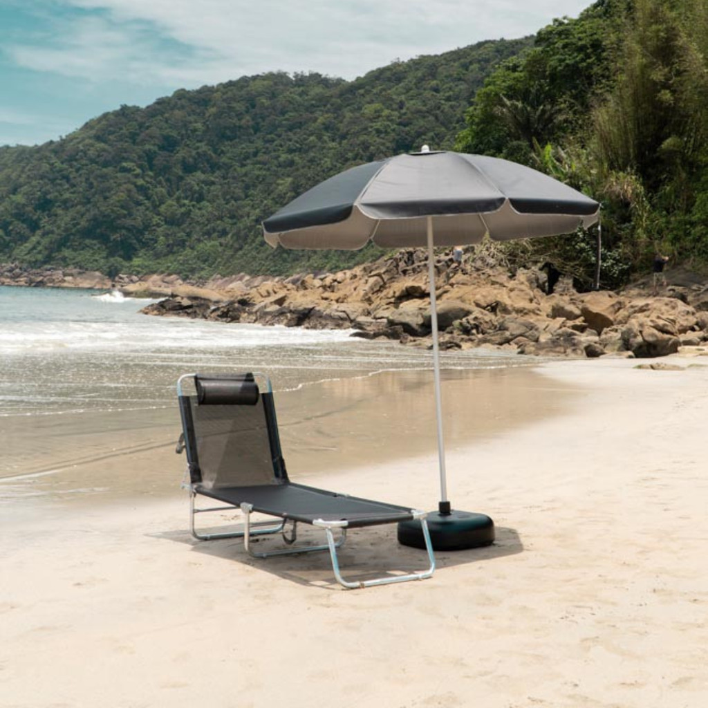 Base De Guarda Sol Ombrelone De Plástico Areia Ou Água Mor