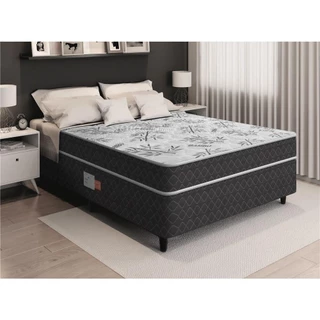 Cama Box Conjugada Casal Ortopédica D28 com Travesseiros- Lucas Home - Unique 138x188x52cm