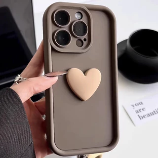 Tendência Capa Tridimensional Para iPhone 15 14 13 12 11 8 7 6 Protetora De Impacto À Prova De Queda De Silicone