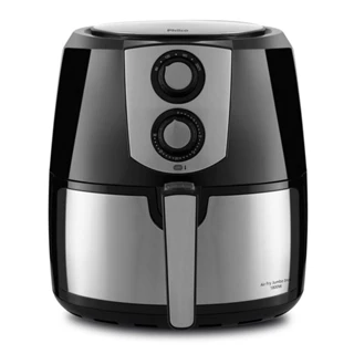 Fritadeira Air Fryer Philco Jumbo 5,5L Preto e Inox 220V
