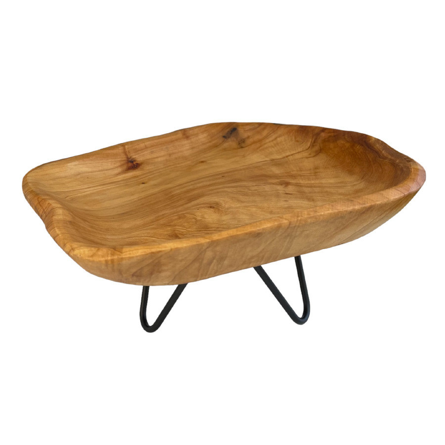 Mini Mesa de Madeira Rústica Orgânica - 25x21x12cm - 1 unidade - Rizzo ...