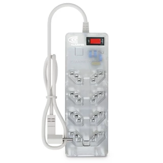 Filtro de linha com protetor contra surtos (DPS) - 127/220 volts - 10 amperes - 8 tomadas - 3 pinos - iCLAMPER Energia 8 - LCF - Kit 5 Unidades