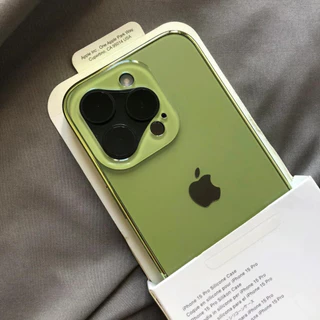 (Verde Alpino) New ! Luxo AG Froster Estojo Para PC Cor Primária iPhone 15 Pro MAX 14 13 12 Borda Reta Capa Traseira Do Pára-Choques Macia À Prova De Choque 11 Estojos