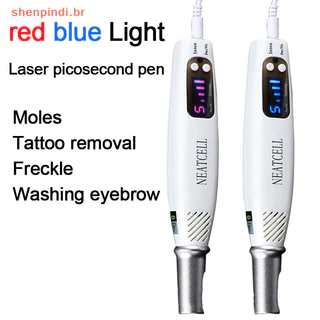 PINDI Picosecond Laser Pen Removedor De Luz Vermelha Azul Terapia Dispositivo De Cuidados Com A Pele BR