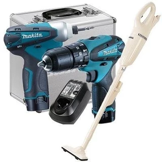 Kit Combo Furadeira Parafusadeira DK1493 Makita e Aspirador de Pó CL100DZ
