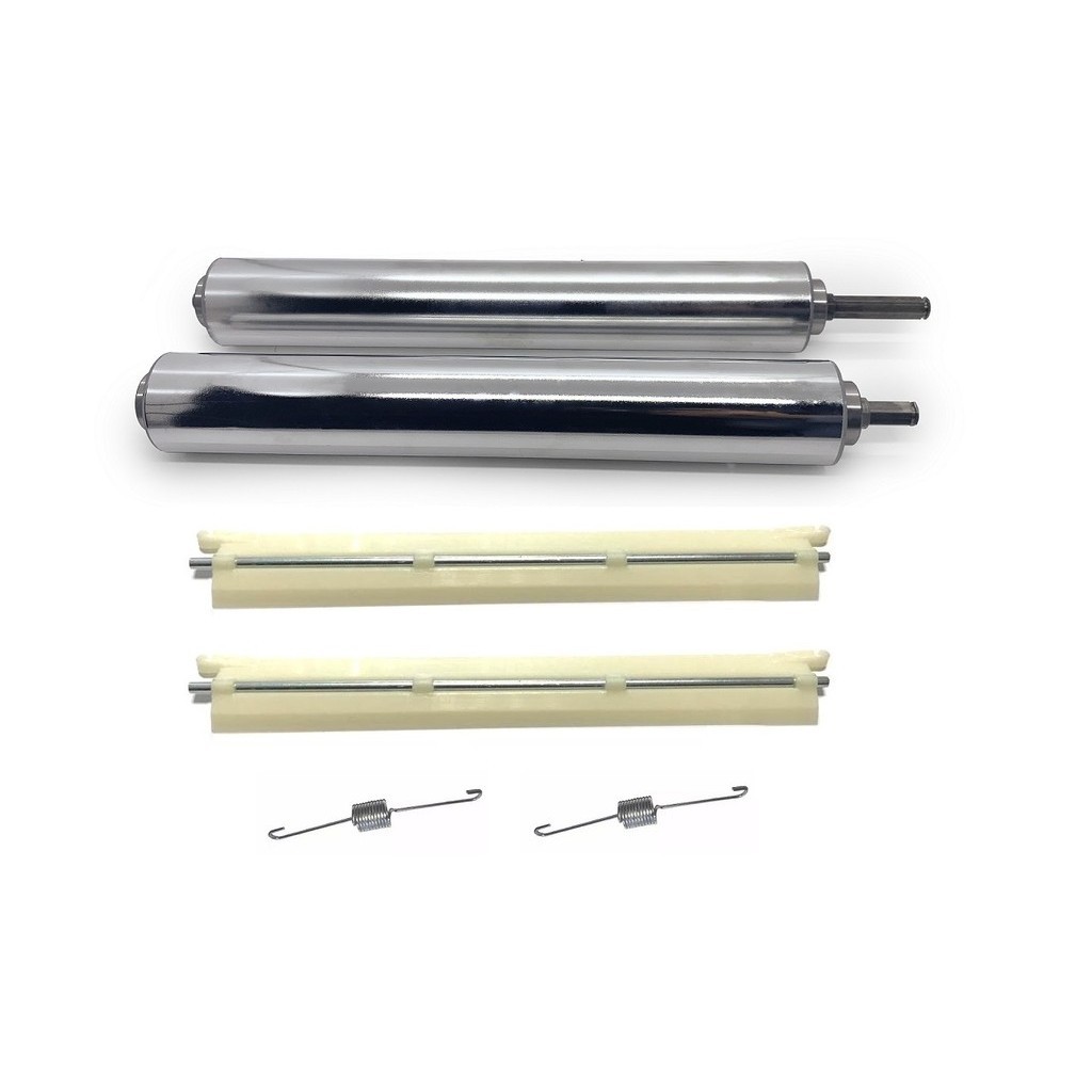 Kit rolos cromados com raspadores e molas para laminador cil