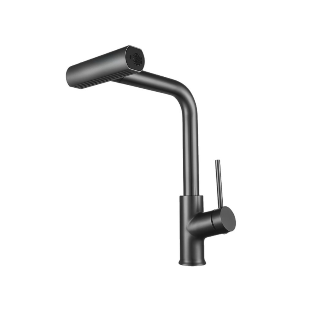 Torneira Gourmet Extensível Cozinha 4 Jatos - Grafite