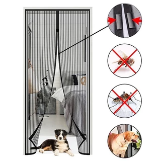 Cortina Tela Mosquiteiro anti - insetos 2,1M X 1M Porta Com Fecho Magnética Contra Zika Dengue WL 2318WL 2318
