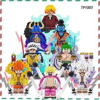 Brinquedos Infantis Série Anime Luffy Montagem De Blocos De Construção Minifiguras ONE PIECE Modelo Boneca