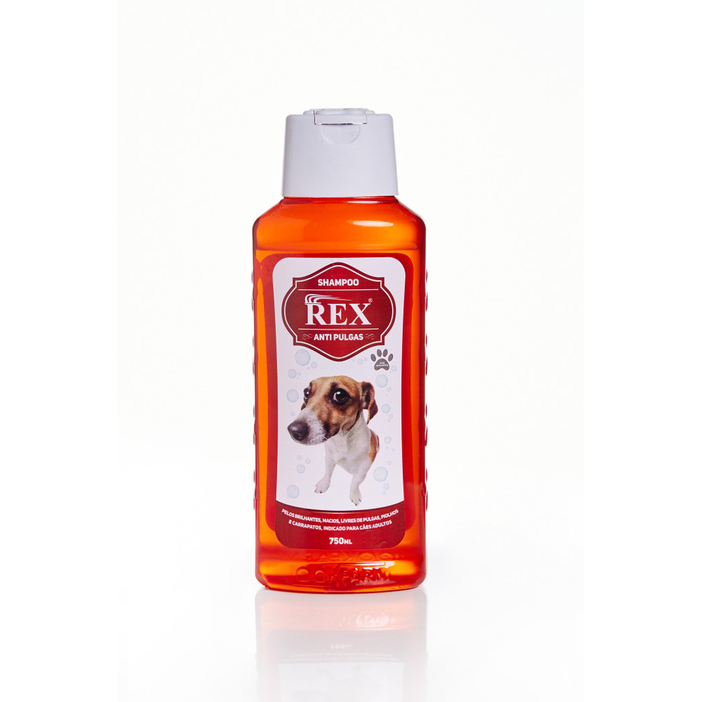 Rex Shampoo 6 x 1 Anti pulgas, sarnas, carrapatos 750ml | Shopee Brasil