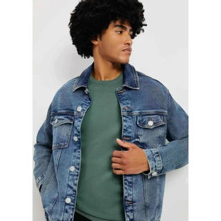 Jaqueta Jeans Básica Masculina Trucker Hering
