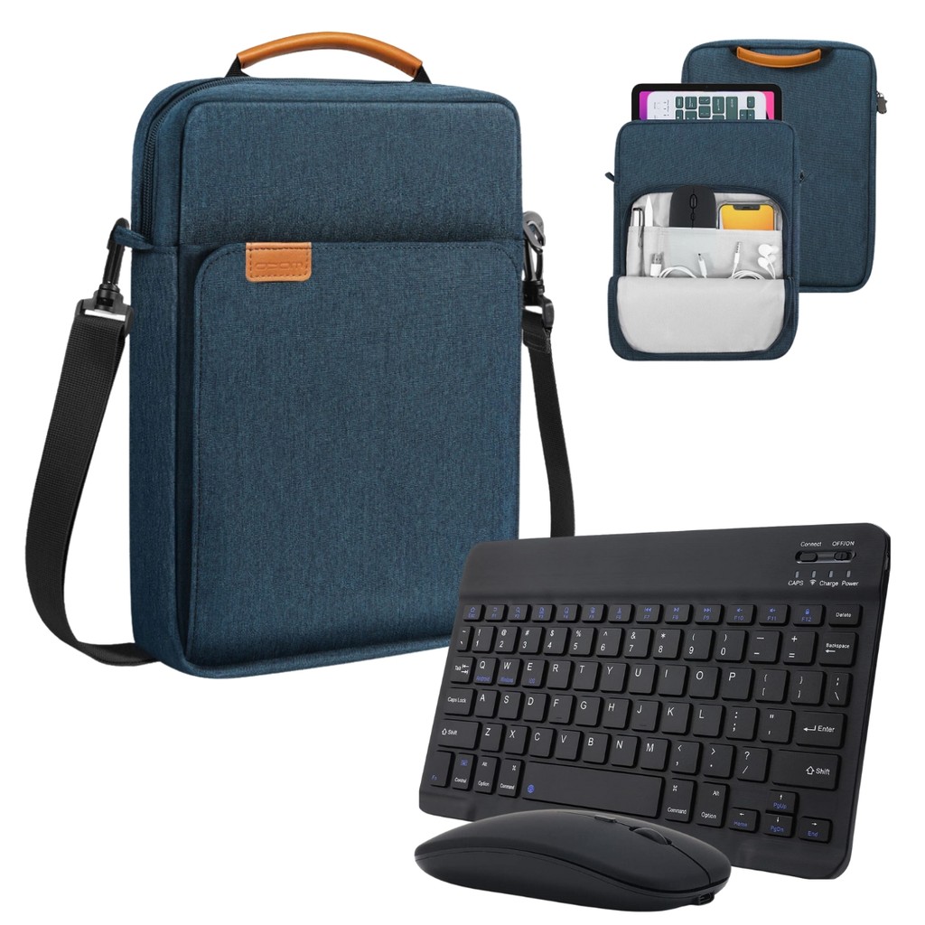 Kit Case Premium Com Alça + Mouse E Teclado Para Xiaomi Redmi Pad SE 11