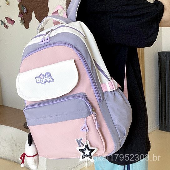 Bolsas de ombro duplas Bolsas de ombro para meninas do ensino médio ...