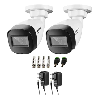 Kit 2 Câmeras Intelbras VHD 1130 B HD 720p Visão Noturna 30m IP67 + Conectores + Fontes