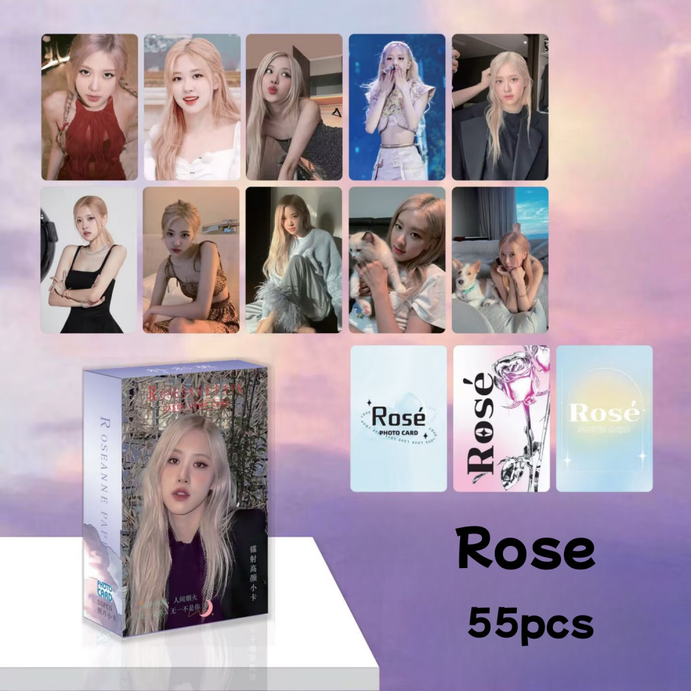 55pcs/Caixa BLACKPINK photocards 2022 Weleoming Colleelion Summer