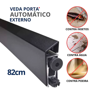 Veda porta externo automático ajustável 82 cm de sobrepor Udinese