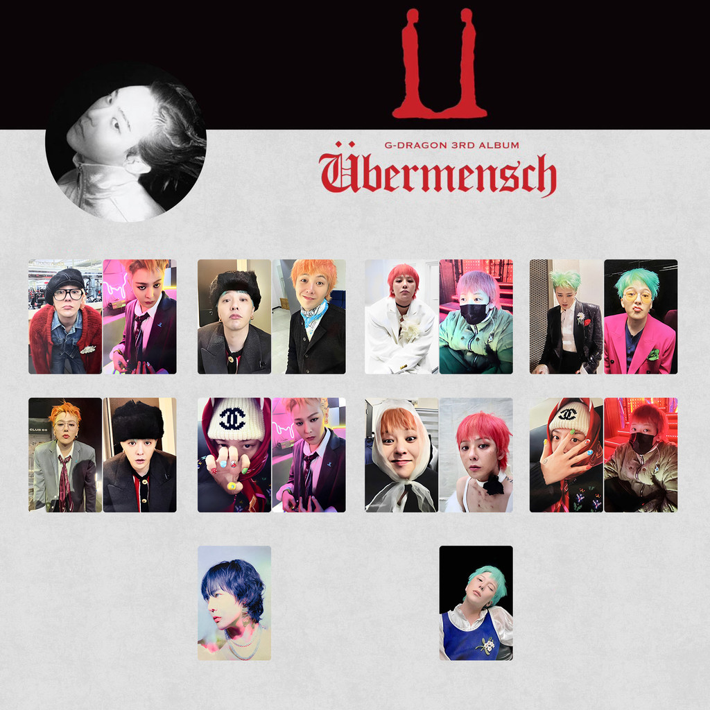 Kpop Stickers 55-Piece BIGBANG G-Dragon Photocard Set - Übermensch